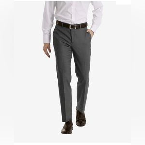Mens Slim Fit Dress Pant Medium Gray (Infinite four way stretch)